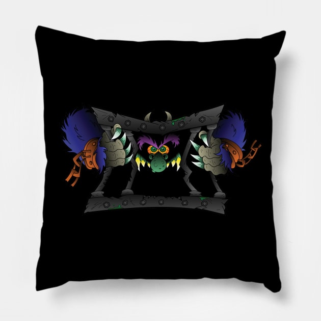 My Caged Pet Monster Pillow by RobotGhost