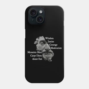 Stoic Virtues Phone Case