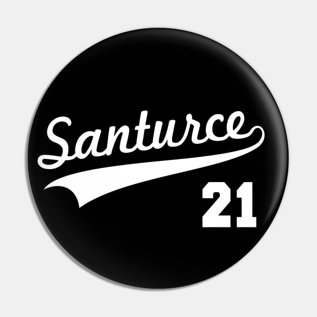 Santurce 21 Puerto Rico Baseball Pin by PuertoRicoShirts