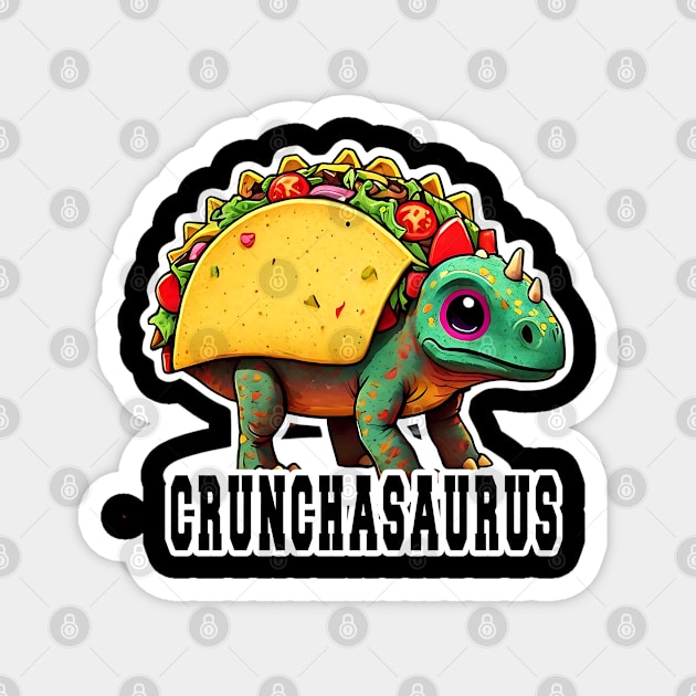 Tacosaurus baby taco Magnet by TaansCreation 