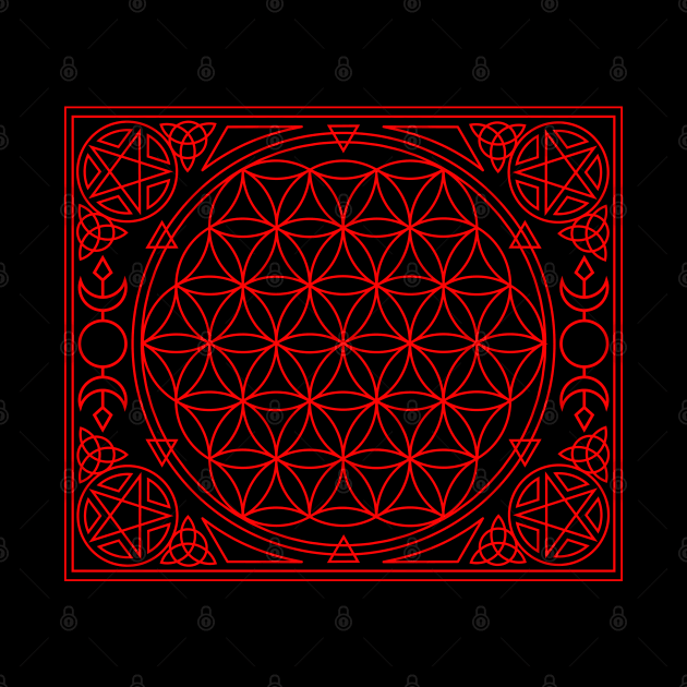 Flower of Life Alter cloth by RavenWake