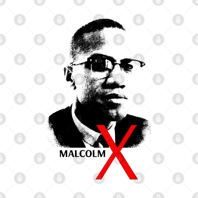 malcolm x portrait by phatvo