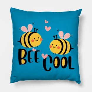 Bee design, be cool, bee cool design Pillow