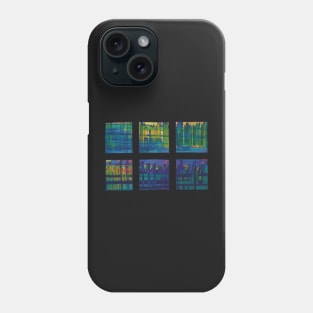 Liminal Space Blue Abstraction through 6 windows Phone Case