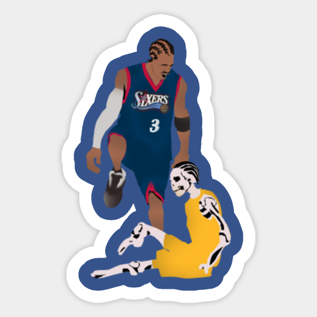 Allen Iverson Step Over Picture Allen Iverson Step Over Allen Iverson Sticker Teepublic allen iverson step over