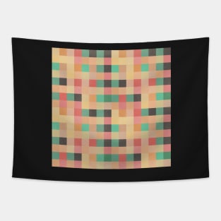 Mod Distressed Square Pattern Tapestry