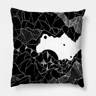 The dark space cave Pillow