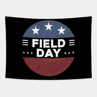 Vintage Field Day Last Day of School Boy Girl Kid Tapestry