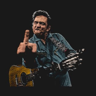 Johnny Cash Retro Artwork T-Shirt