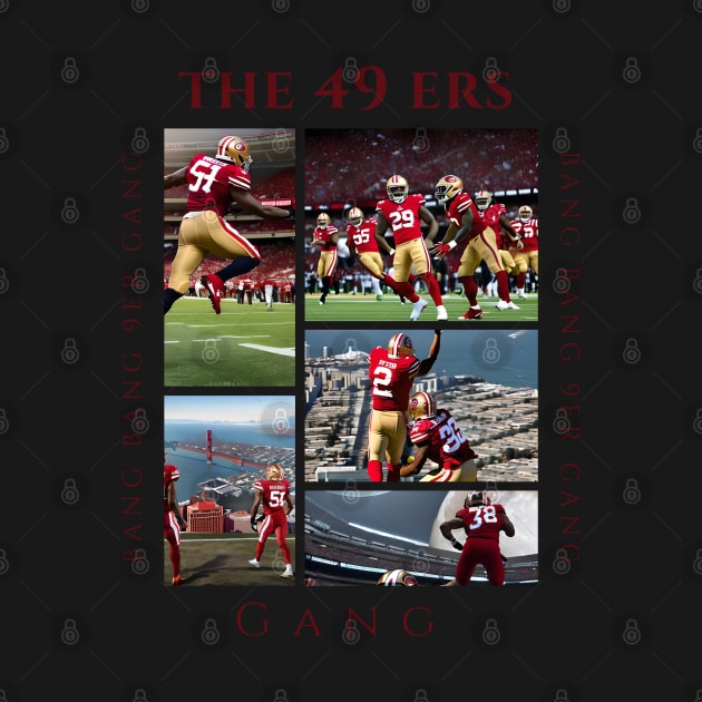 Bang Bang 9er Gang cute 49 ers graphic design by Nasromaystro