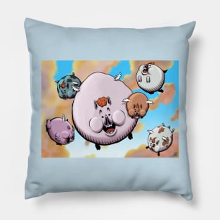 Flying pigs Pillow