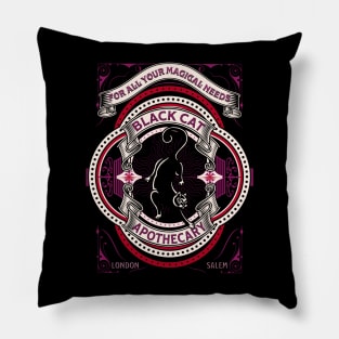 Black Cat Apothecary Pillow