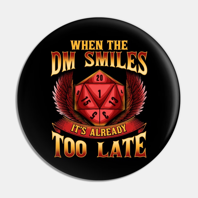 Funny When The DM Smiles, It's Already Too Late Pin by theperfectpresents