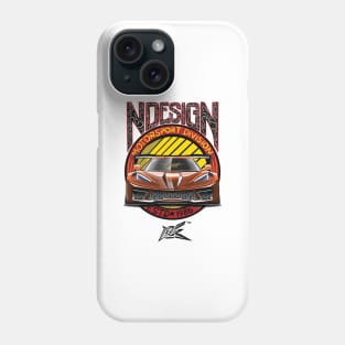 corvette stingray c8 orange Phone Case