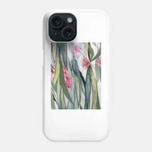 Small Pink Gum Flowers by Leah Gay Phone Case