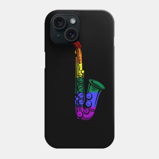 LGBT Saxophonist Proud Saxist Sax Rainbow Saxophone LGBTQ Phone Case