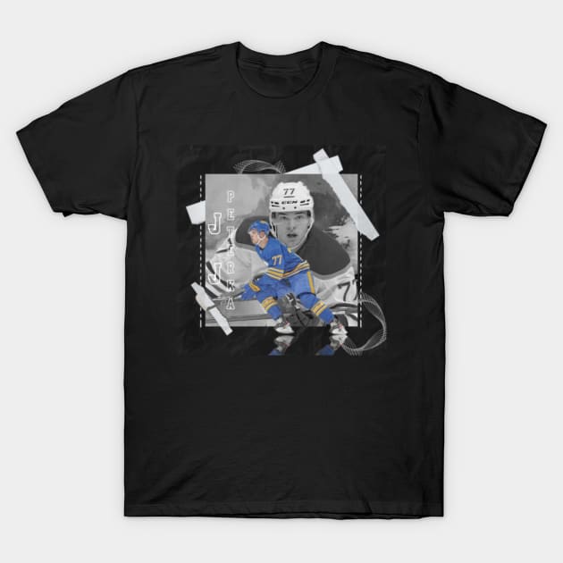 JJ Peterka 77 Buffalo Sabres hockey player glitch poster shirt