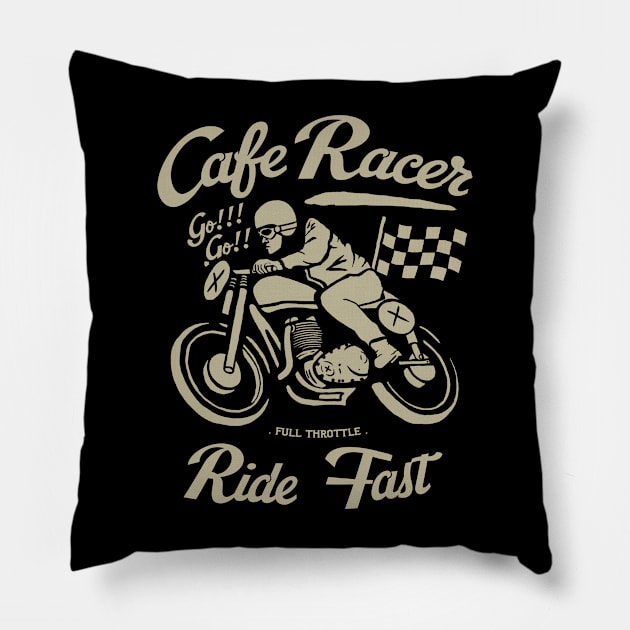 CafeRacer Pillow by Hilmay