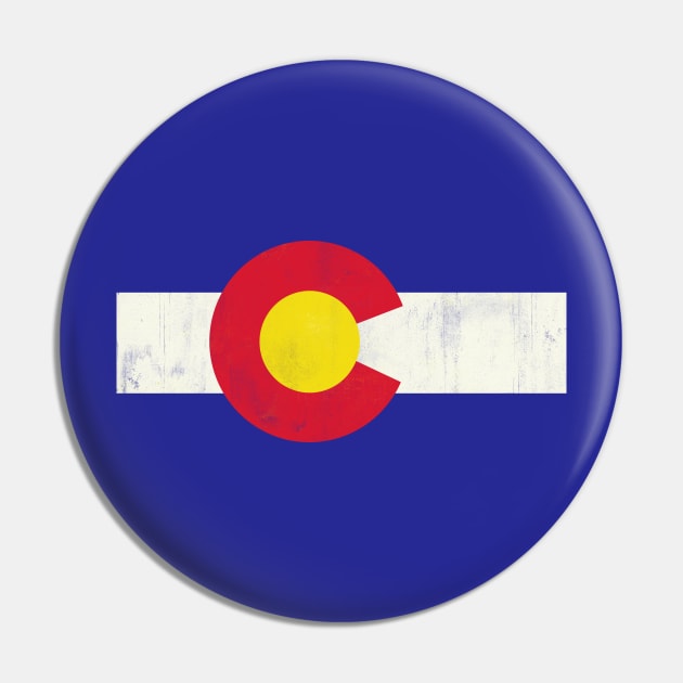 colorado flag vintage Pin by inkzella