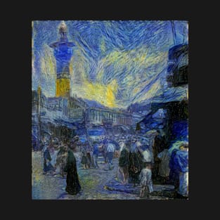 Dalati Mosque Minaret and Old Souq - Starrynight T-Shirt