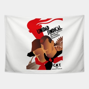 CNT Unidad Sindical - Spanish Civil War, Anarchist, Socialist, Leftist Tapestry