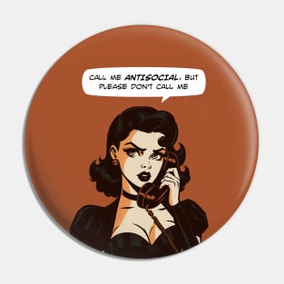 Comic antisocial don't call Pin