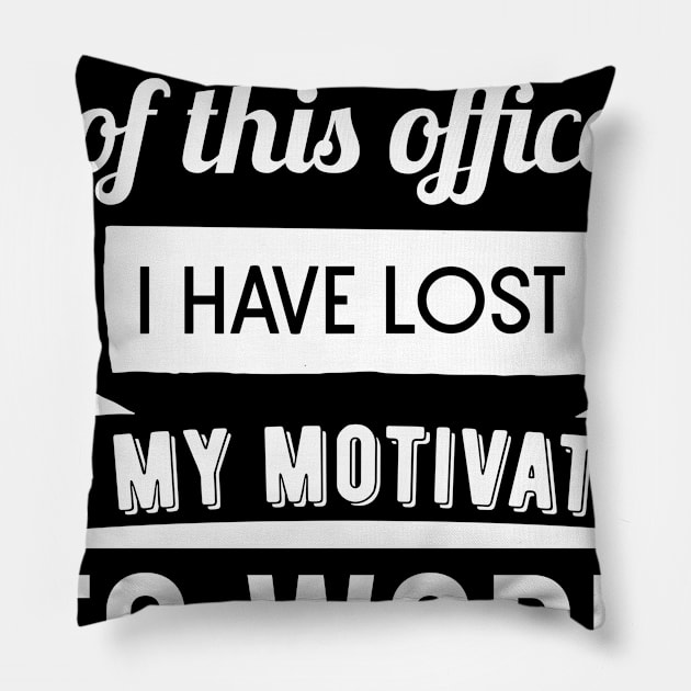 no motivation to work Pillow by fansinn