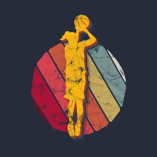 Basketball Retro Girl Female T-Shirt