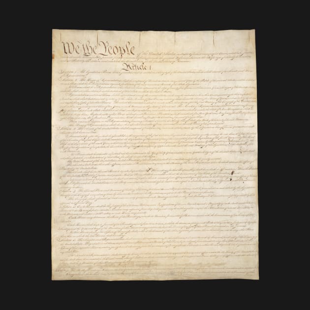 We The People, Page One of the Constitution of the United States by MasterpieceCafe