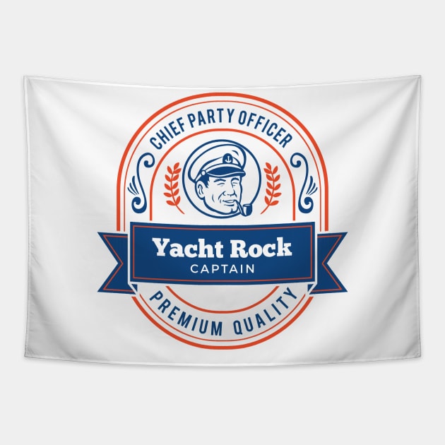 Yacht Rock Captain - Party Boat Drinking product Tapestry by Vector Deluxe