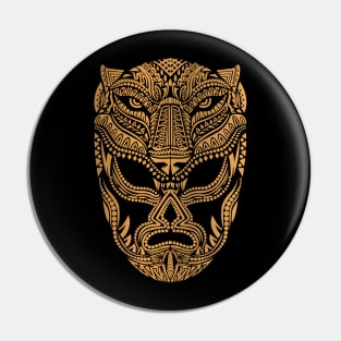 Balam Mascara Guerrero Jaguar Mex Art Pin