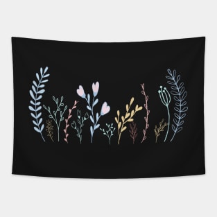 whimsical playful and modern flower pattern design Tapestry