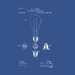 EDISON PATENT / Edison Patent 304086 Blueprint T-Shirt