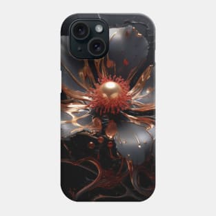 Fluid Blossom Art 3D Digital Art Phone Case