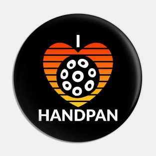 I Love Handpan Pin