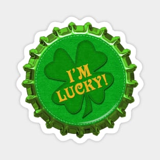 St. Patrick's Day Magnet and Sticker | I'm Lucky by Cherie(c)2022 Magnet