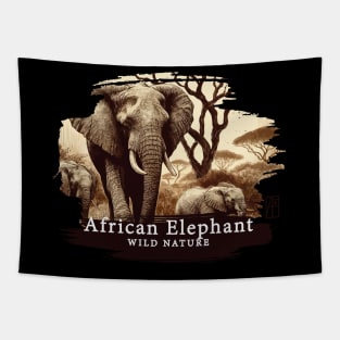 African Elephant - WILD NATURE - ELEPHANT -6 Tapestry