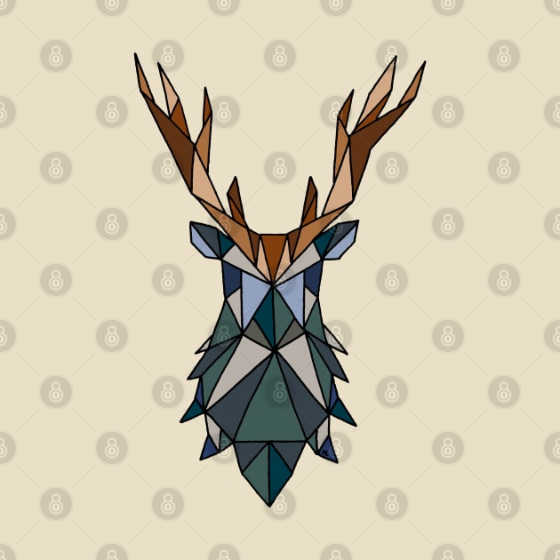 Geometric Deer by HLeslie Design