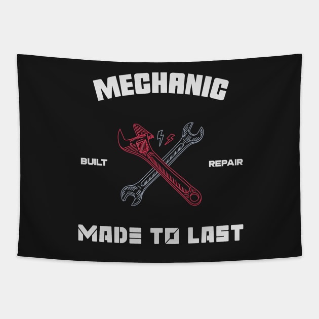 Mechanic Built Repair Tapestry by vukojev-alex