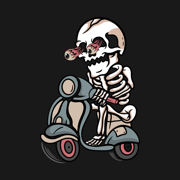 Scooter skull by gggraphicdesignnn