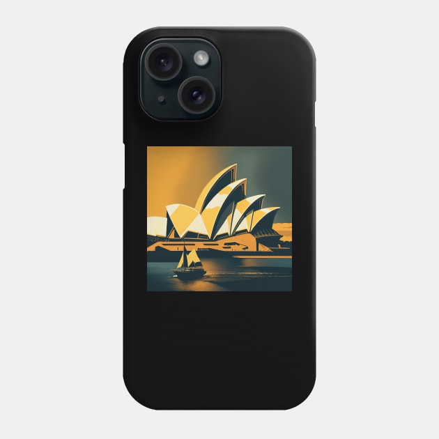 Stylised Sydney Opera House Phone Case by CPT T's