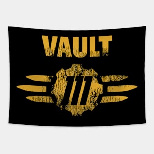 Worn Vault 111 Logo Tapestry