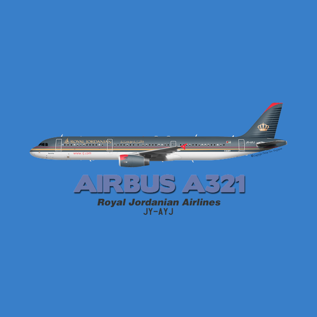 Airbus A321 - Royal Jordanian Airlines by TheArtofFlying