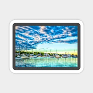 Falmouth Harbor Cape Cod Magnet