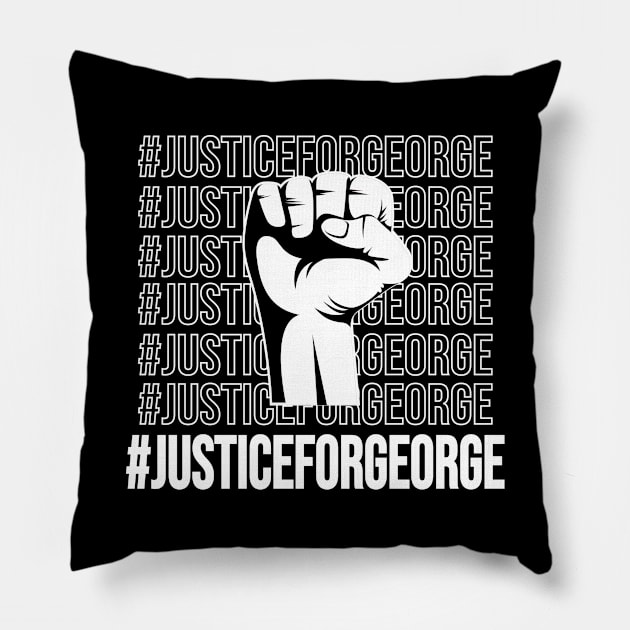 Justice for George - George Floyd Pillow by Teesamd