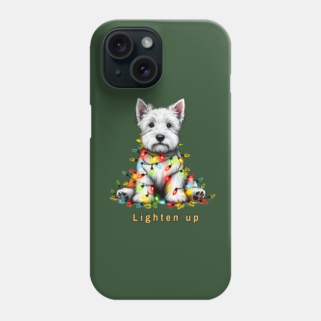 Lighten up Scottish Terrier Phone Case by ZogDog Pro