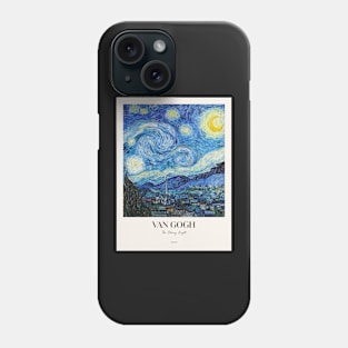 The Starry Night with text Phone Case