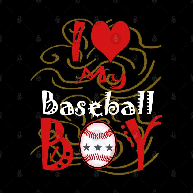 i love my baseball boy by PinkBorn