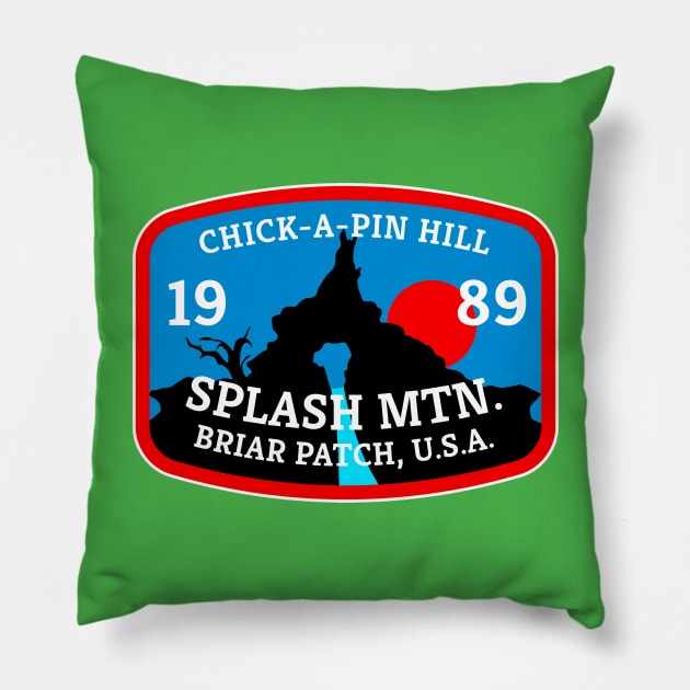 Mountain Range Patch (Splash) Pillow by theSteele