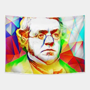 William Makepeace Thackeray Colourful Portrait | William Makepeace Thackeray Artwork 12 Tapestry